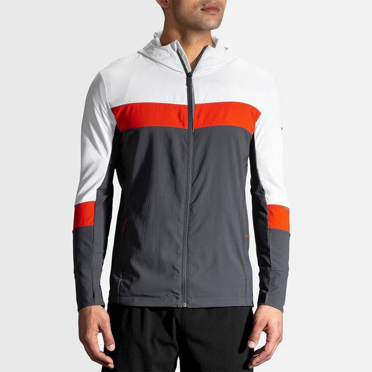 Brooks Men's Canopy Running Jackets Singapore - Multicolor (53480-RCJL)